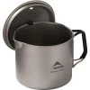 MSR Titan Kettle 900ml -Camp Haven 13845 msr titan titanium kettle 900ml lid on side MV