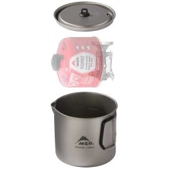MSR Titan Kettle 1400ml -Camp Haven 13846 msr titan titanium kettle 1400ml 8oz PRDeluxe nesting