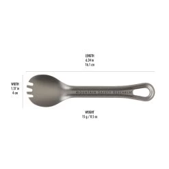 MSR Titan Spork -Camp Haven 13849 titanium spork annotatedcopy