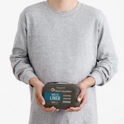 Sea To Summit Breeze Coolmax Liner - W/ Pillow Sleeve+Insect Shield (Rectangle) -Camp Haven BreezeSleepingBagLiner InsectShield RectangularWithPillowSleeve ASL031081 251608 MODEL 1