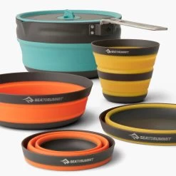 Sea To Summit Frontier Ultralight Collapsible One Pot Cook Set (2 Person, 5 Piece) -Camp Haven FrontierULCollapsibleOnePotCookSetWith2.2LPot2P5Piece ACK026031 122101 ADDITIONAL 2