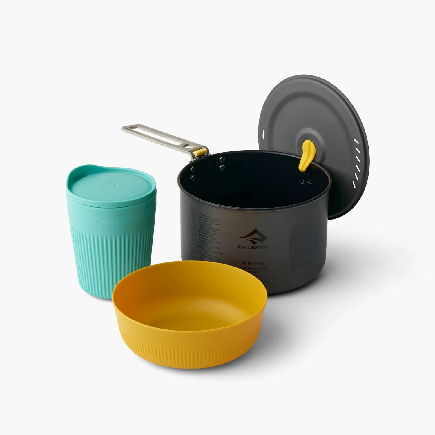 Sea To Summit Frontier Ultralight One Pot Cook Set (1 Person, Medium 3 Piece) 3 Sea To Summit Frontier Ultralight One Pot Cook Set (1 Person, Medium 3 Piece)