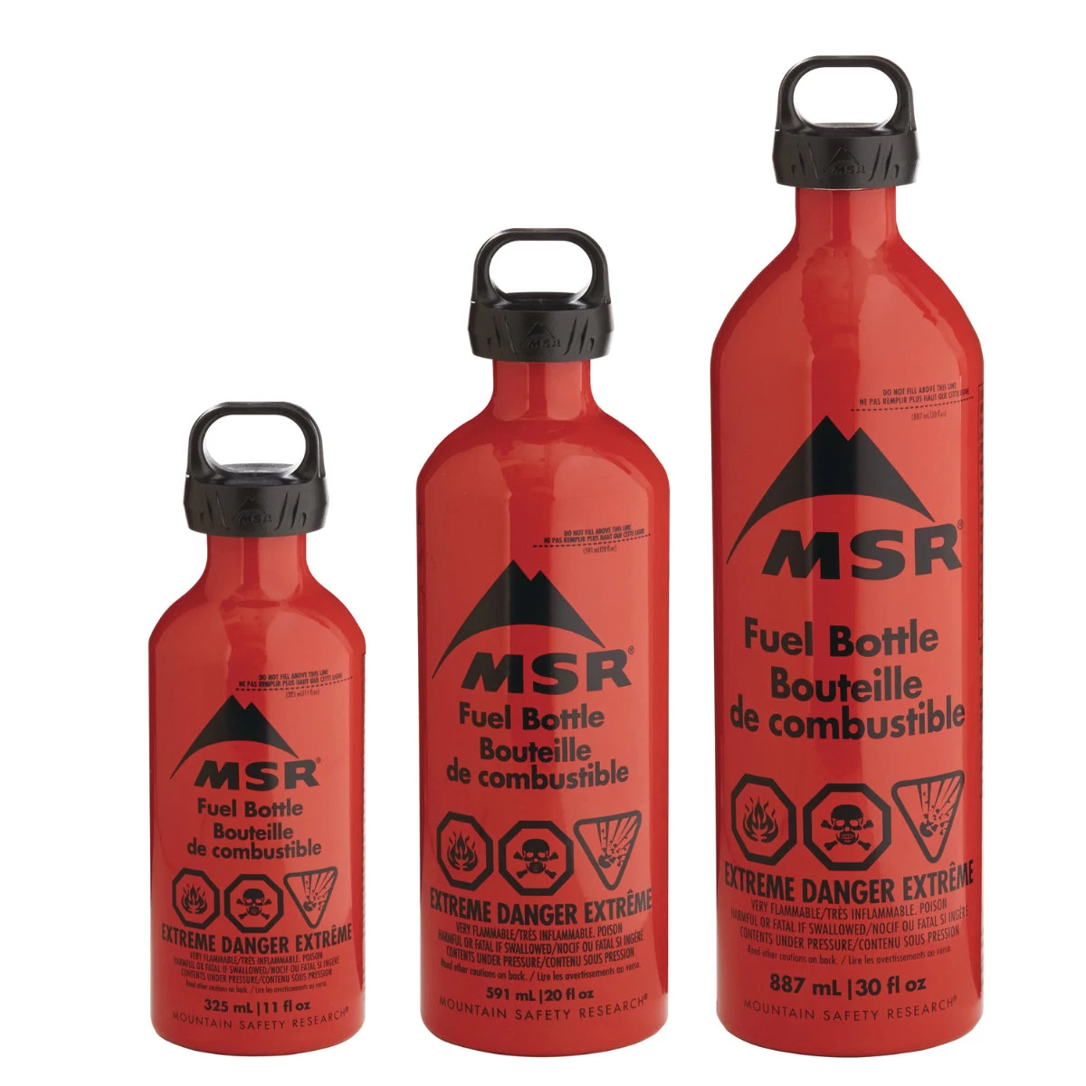 MSR Fuel Bottles 3 MSR Fuel Bottles