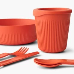 Sea To Summit Passage 1 Person Dinnerware Set (6 Piece) -Camp Haven PassageDinnerwareSet1P6PieceOrange ACK037051 120816 ADDITIONAL 2