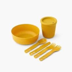 Sea To Summit Passage 1 Person Dinnerware Set (6 Piece) -Camp Haven PassageDinnerwareSet1P6PieceYellow ACK037051 120913 PRIMARY