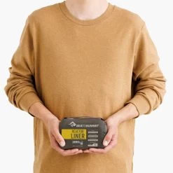 Sea To Summit Reactor Liner W/ Drawcord (Mummy) -Camp Haven ReactorSleepingBagLiner MummyWithDrawcord Compact ASL031061 190903 MODEL 3